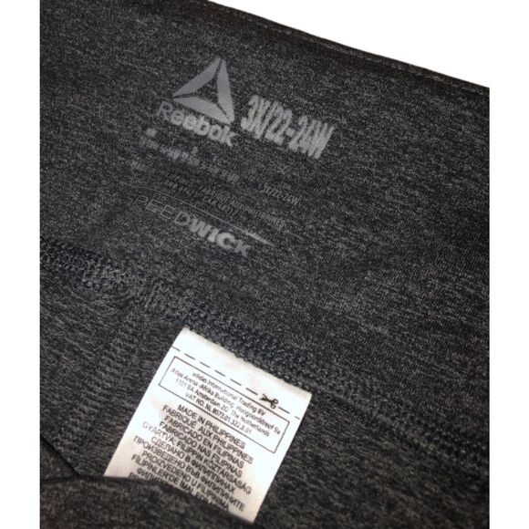 Reebok Lux Legging Women 3X 22W Gray Speedwick Mid Rise Gym Training Pants NWT - Picture 5 of 14